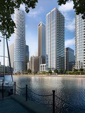 canary wharf group 10 george street exterior riverside