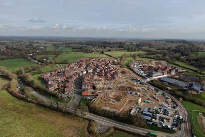 Green belt housing development Wimborne Dorset small