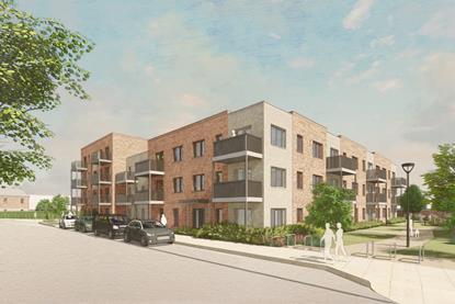 CGI of Colville Road project in Cambridge by Cambridge Investment Partnership