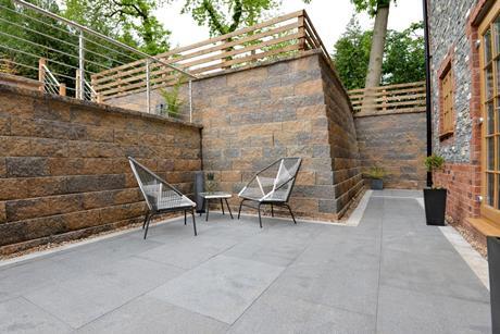 Tobermore -  Building CPD - retaining wall 1