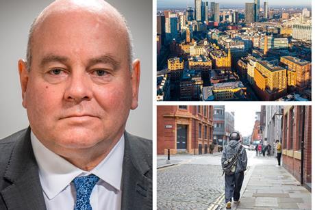 Eamonn Boylan and Manchester shutterstock