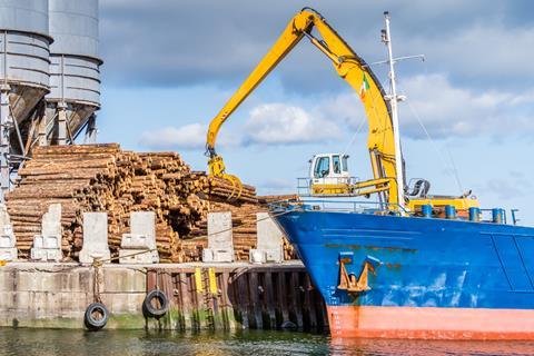 Timber freight shutterstock