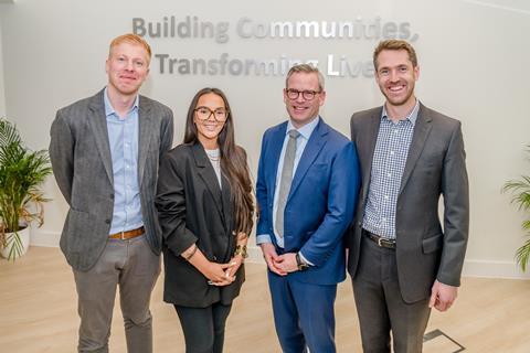 (L-R) James Sutherland – Technical Director, Tania Lillie – Head of Sales, Ben Leather – Regional Managing Director and Mike Sherman - Head of Land & Partnerships