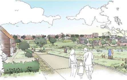 Artist's impression of LiveWest and Bovis' Exeter housing scheme