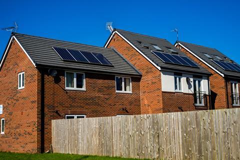 Homes with solar panels