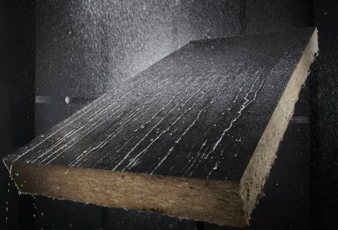 Rocksilk® RainScreen Slab EE has an enhanced water-repellent facing