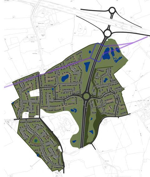 Outline plans for Bartle Village, approved in principle by Preston City Council