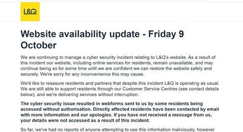 L&Q cyber update