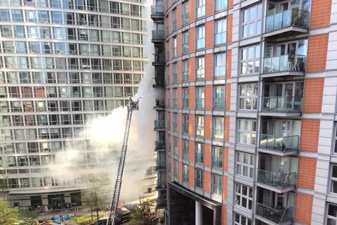 New Providence Wharf blaze Ballymore London Fire Brigade