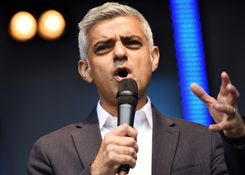 London mayor Sadiq Khan