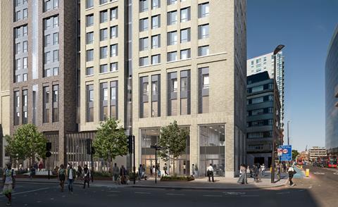 Architecture PLB's approved Aldgate proposals for Unite Students