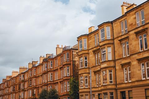 Tenement buildings in Glasgow