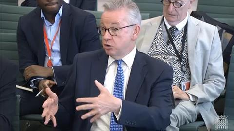 Michael Gove select committee social housing