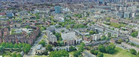 aerial view of Barnsbury Estate