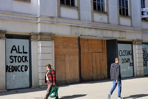 boarded up shops cheltenham