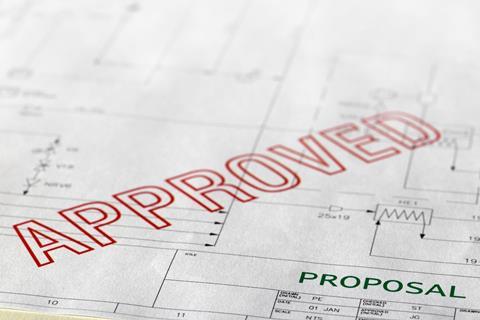 Planning approval stamp