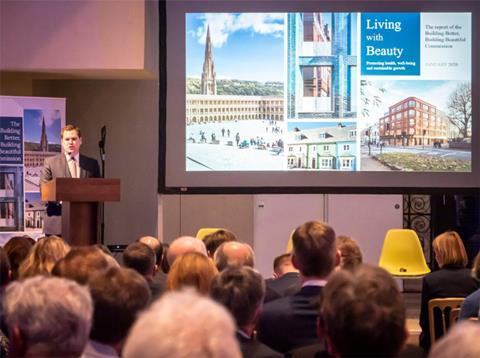 Robert Jenrick addresses Building Better Building Beautiful Commission report launch