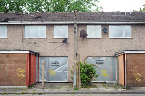 Empty houses in Salford