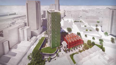 Populo Living James Riley Point plans approved Carpenters Estate Newham_Aerial View_ Image credit Procter and Matthews Architects